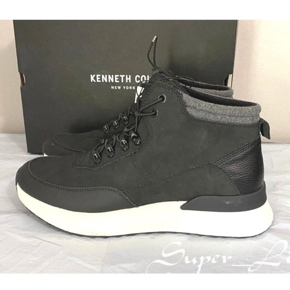 NEW KENNETH COLE Men\'s Lifelight Hiker Sneaker Boots, BLACK main image 4